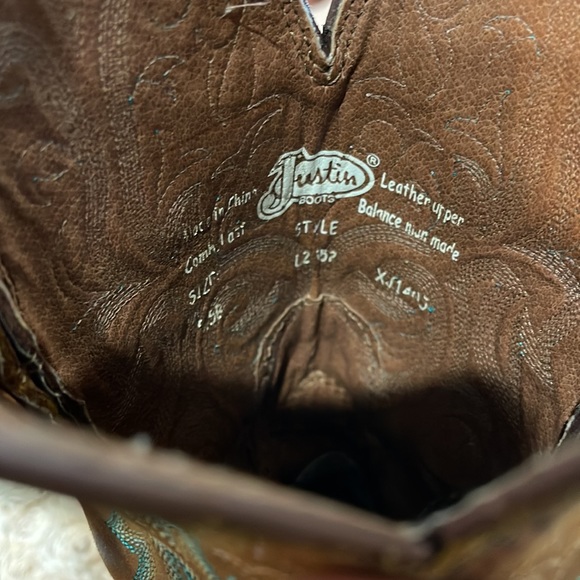Justin cowboy boots size 8.5 B - Picture 6 of 11